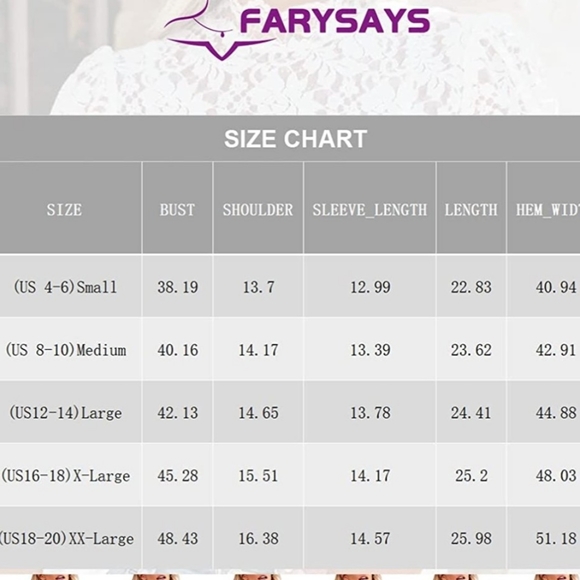 NWT FARYSAYS Women's Lace Top With Puff Short Sleeves & Mock Neck - XL - Black - Picture 6 of 6